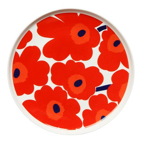 Marimekko Unikko lautanen punainen Ø 25 cm hintaan  € 