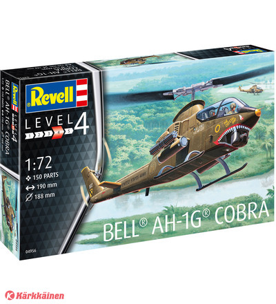 Revell Bell AH-1G Cobra pienoismalli hintaan  € 