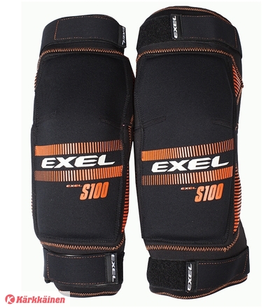 Exel S100 SR musta/oranssi salibandymaalivahdin polvisuoja hintaan 79 € -  