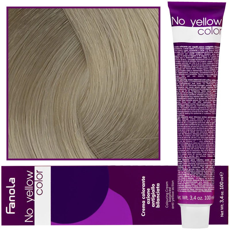 Fanola No Yellow Color hiusväri 100ml 9 ICE - Ice Very Light Blonde