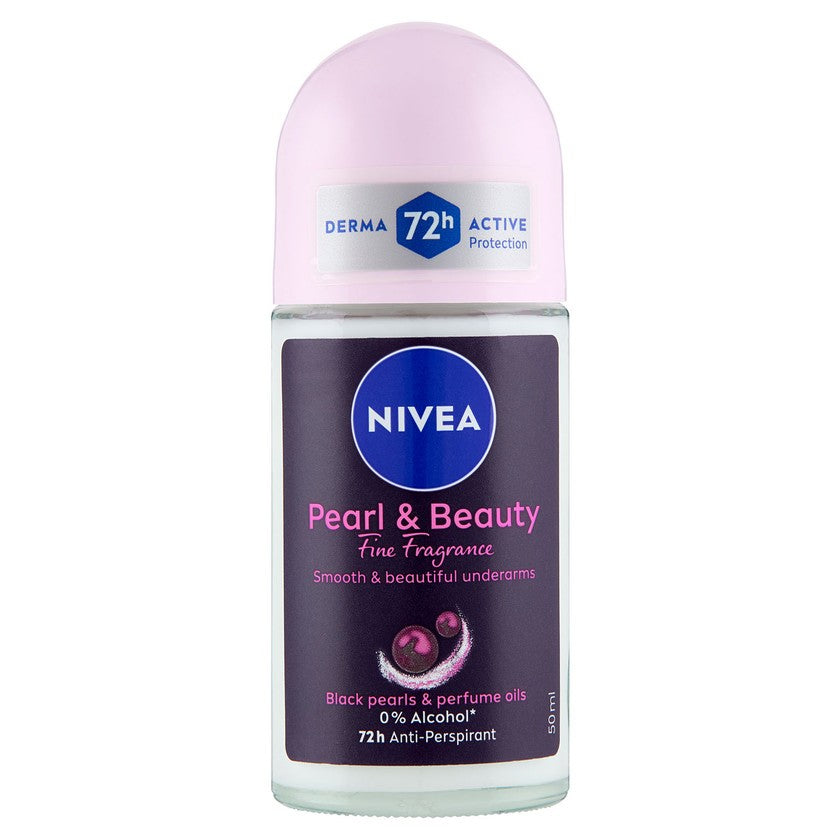 Nivea Pearl & Beauty - Roll-On Deodorantti 50 ml - Antiperspirantti 72H