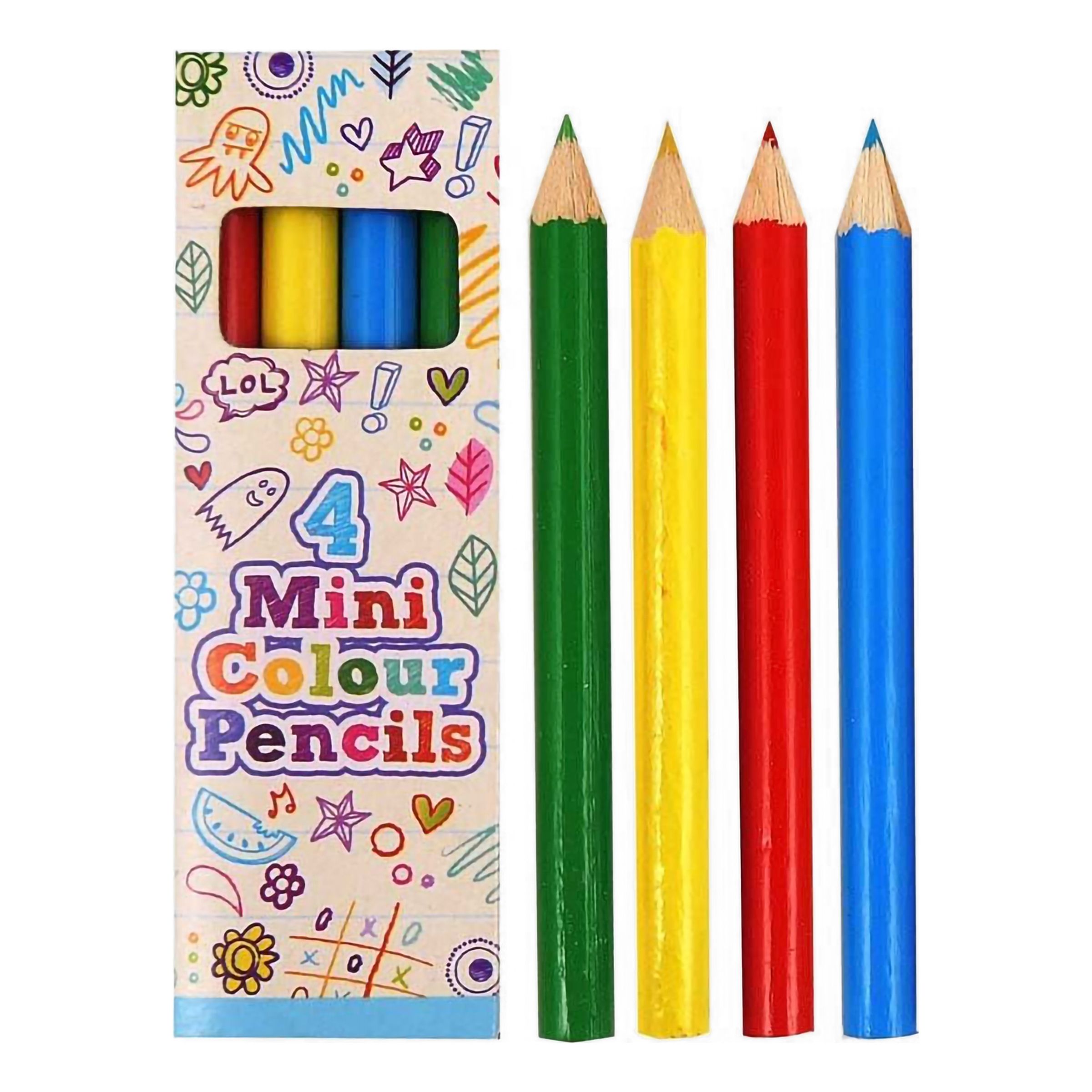 Fun Stationery Mini Colour Pencils – 4 kpl