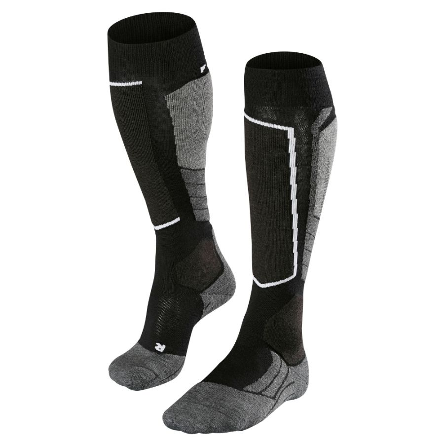 Falke SK2 Wool hiihtosukat, Miehet, Musta-Mix