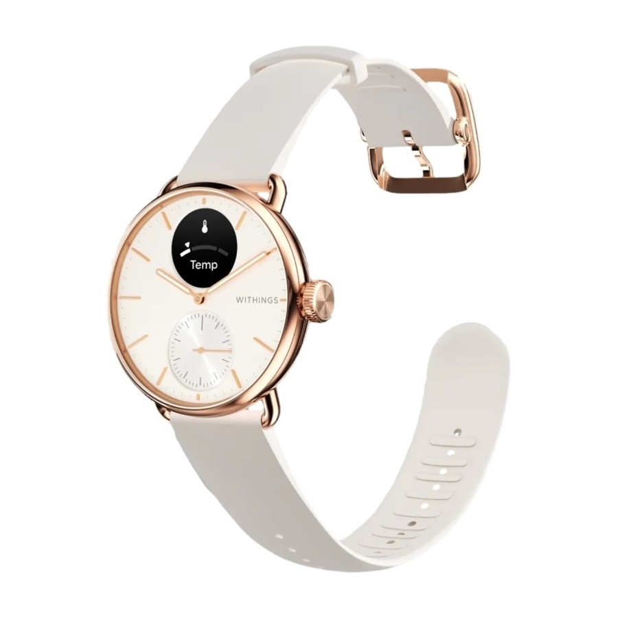 Withings Scanwatch 2 -älykello, 38 mm, ruusukulta