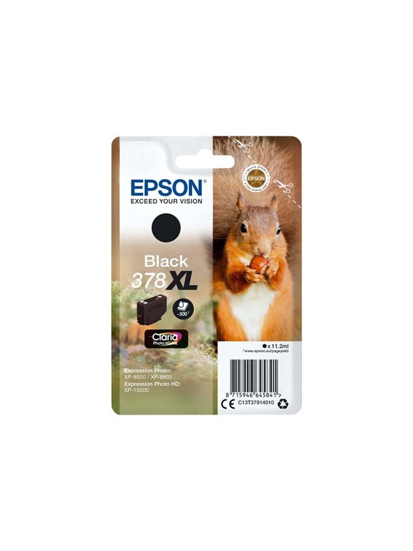 Epson Musta Muste 11,2 Ml 378xl - Xp-15000/xp-8500/xp-8505