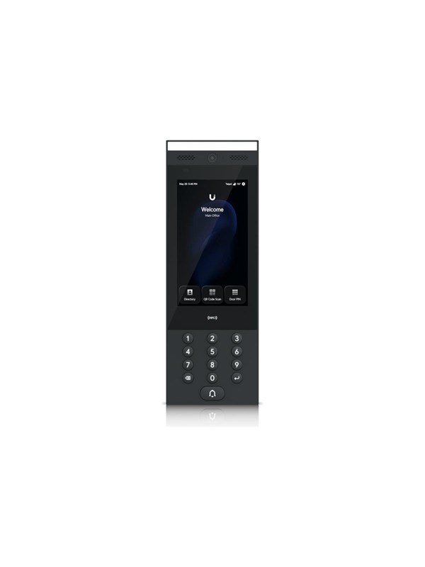 Ubiquiti G3 Intercom, Sisäänkäynnin valvontapääte, Käyttökoodin lukija, Käyttökoodin lukija, Bluetooth, IP65, Lähialueen kommunikointi (NFC)