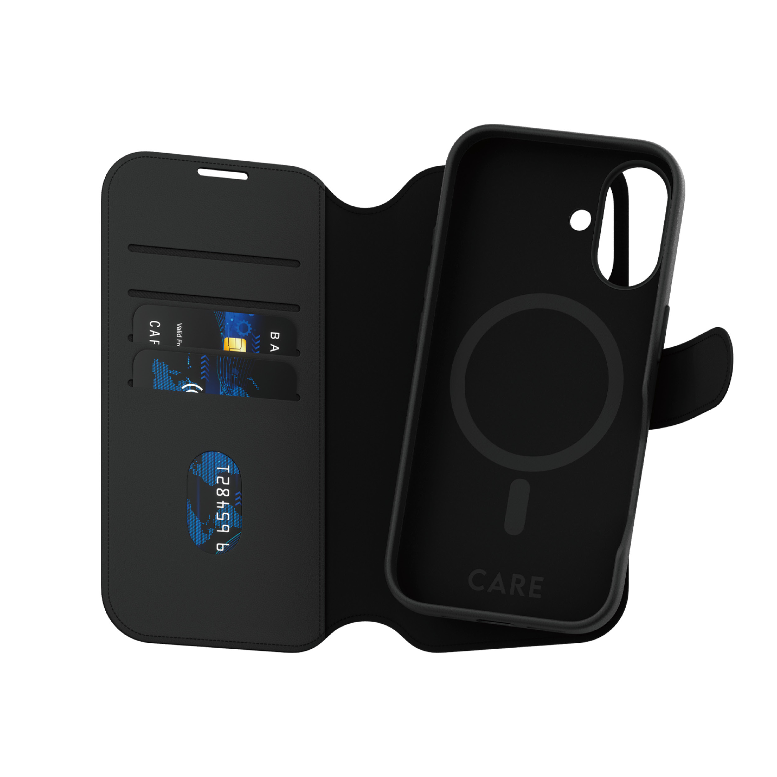 CARE by PanzerGlass Case Feature Tango Two-in-One Wallet Case iPhone 16