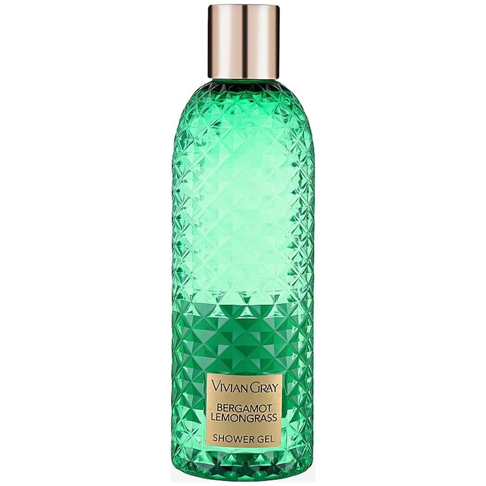 Vivian, harmaa, vihreä, bergamotti, pehmentävä, suihkugeeli, kaikille ihotyypeille, 300 ml