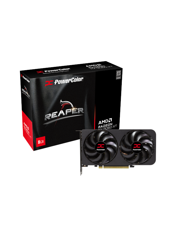PowerColor Radeon RX 9060 XT Reaper OC 8 Gt -näytönohjain