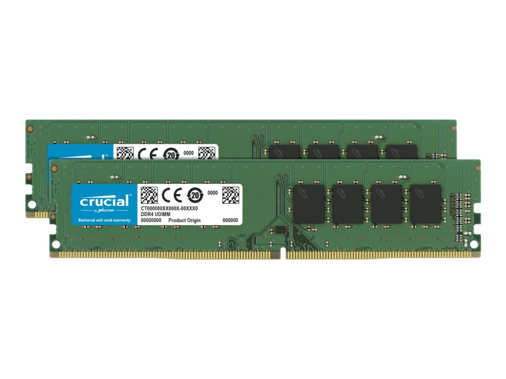 16 Gt (8 Gtx2) Crucial DDR4 PC4-25600 32