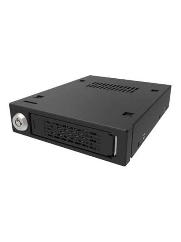 ICY DOCK ToughArmor MB601VK-B 2,5" hot swap -asemaräkki, 1-paikkainen, U.2 NVMe/SAS/SATA, avainlukko, työkaluton, musta