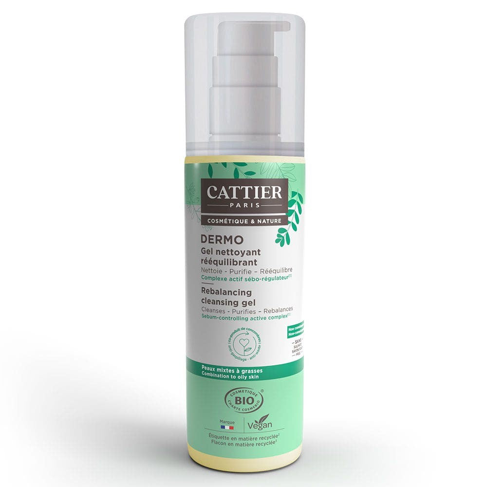 Cattier Dermo Rebalancing Cleansing Gel sekaiholle ja rasvaiselle iholle 200ml