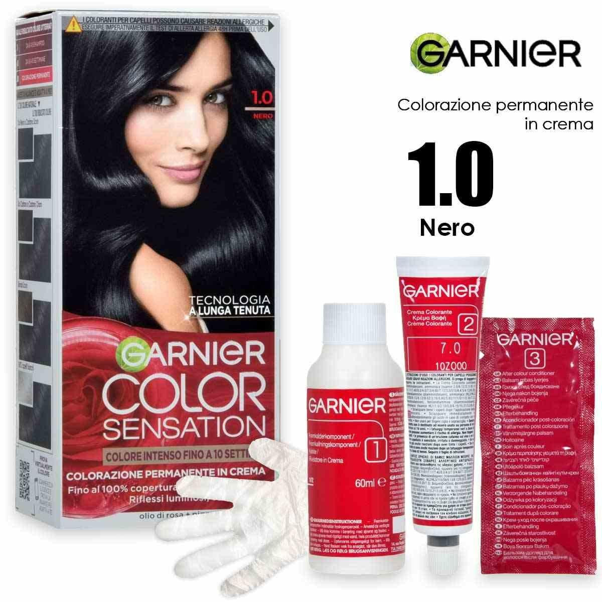 Garnier Color Sensation Pysyvä Värivoide 1.0 Musta