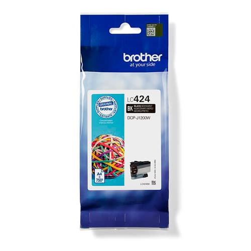 Brother LC424BK-mustekasetti, musta