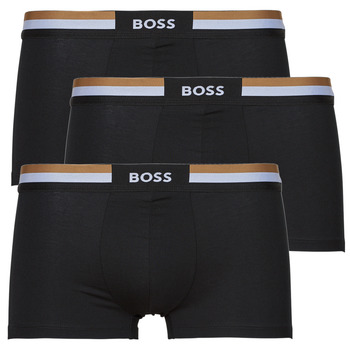 BOSS Bokserishortsit 'Motion' hiekka / musta / valkoinen