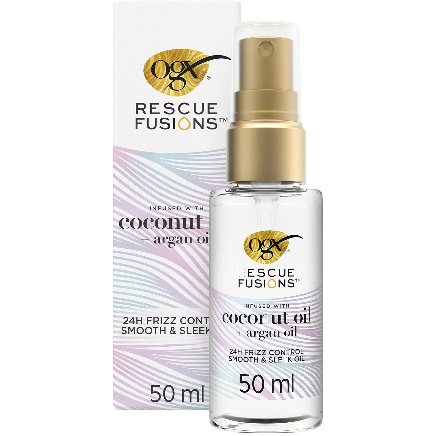 Ogx Rescue Fusions 24hr Frizz Control Smooth and Sleek Oil 50 ml