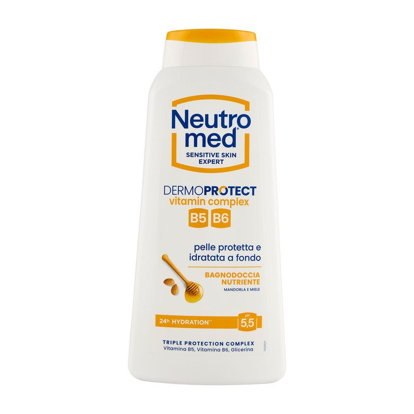 Neutromed Dermoprotect Vitamin Complex - Ravitseva suihkugeeli manteli ja hunaja Ph 5,5 600 ml