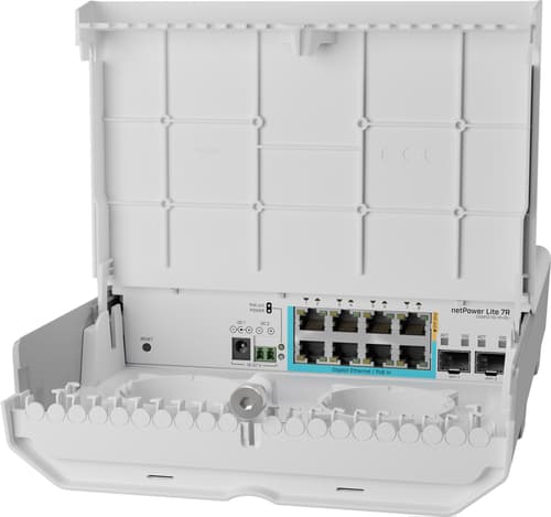 Mikrotik Netpower Lite 7r Gigabit Ethernet (10/100/1000) Power Over Ethernet -tuki Valkoinen