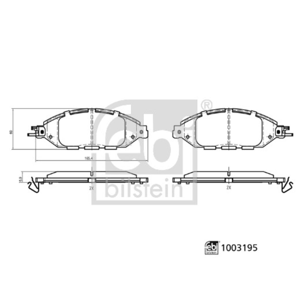 Jarrupalat, levyjarru FEBI BILSTEIN 1003195