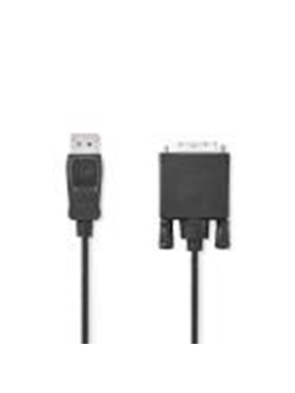 Nedis DisplayPort kaapeli | DisplayPort uros | DVI-D 24+1-Pin Uros | 1080p | Niklattu | 2.00 m | Pyöreä | PVC | Musta | Label