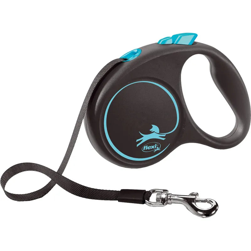 Flexi Musta Design S leash 5 m 15 kg Sininen