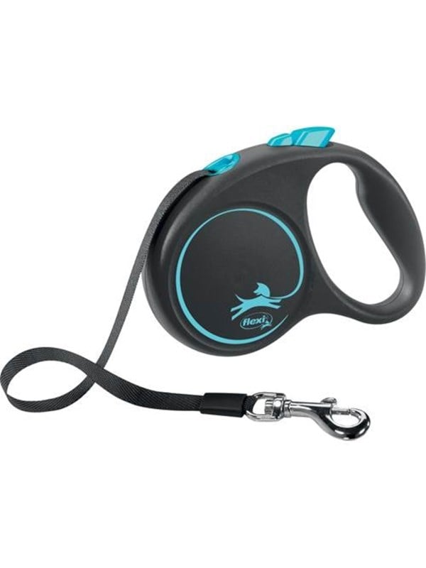 Flexi Musta Design S leash 5 m 15 kg Sininen