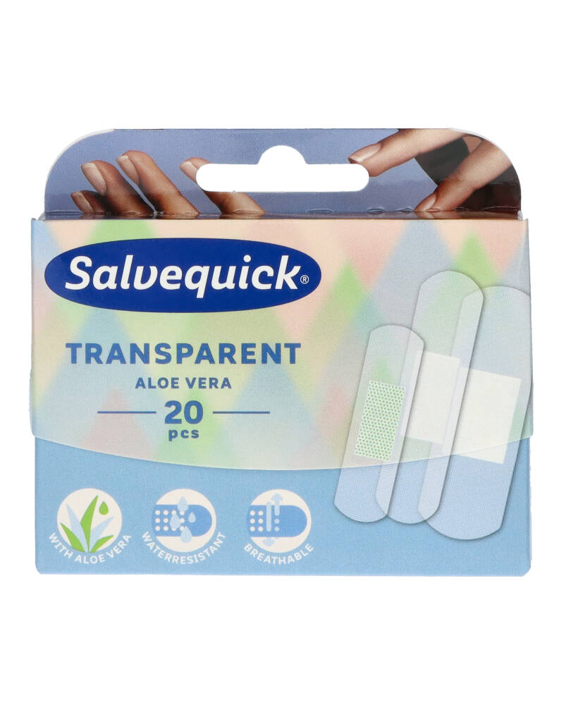 Salvequick Transparent Aloe Vera Plaster 20 stk.