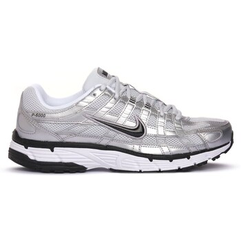 Nike Sportswear Matalavartiset tennarit 'P-6000' musta / hopea / valkoinen
