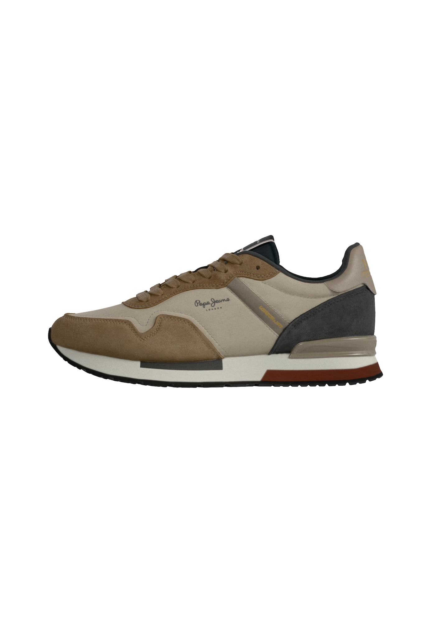Pepe Jeans Matalavartiset tennarit 'HAILON' beige / kameli / musta