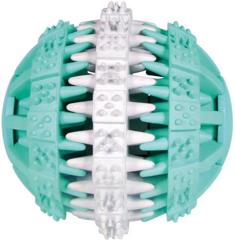 Trixie Dog Toy Denta Fun Ball Rubber Mint Flavour 7cm