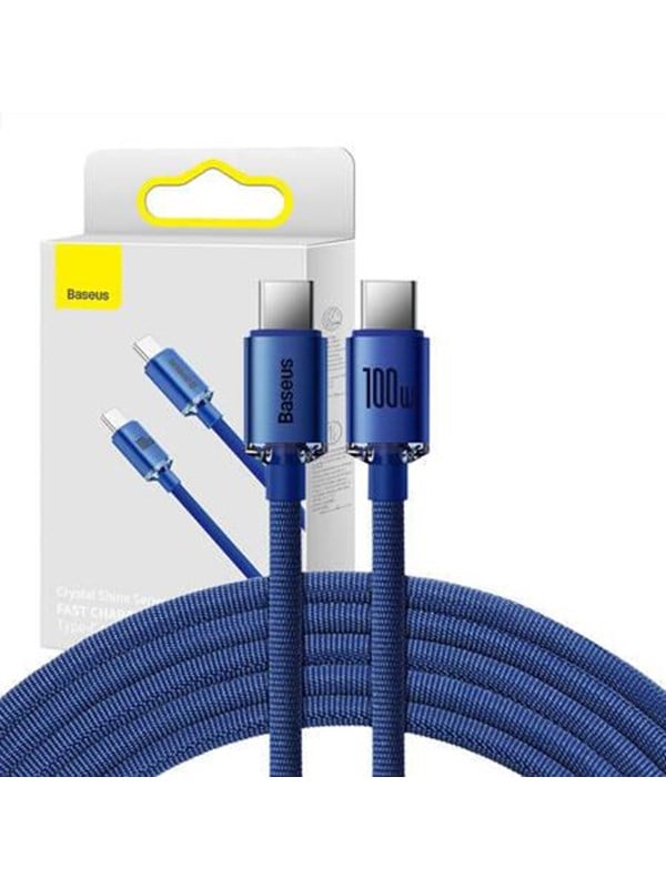 Baseus Crystal Shine cable USB-C to USB-C 100W 1.2m (blue)