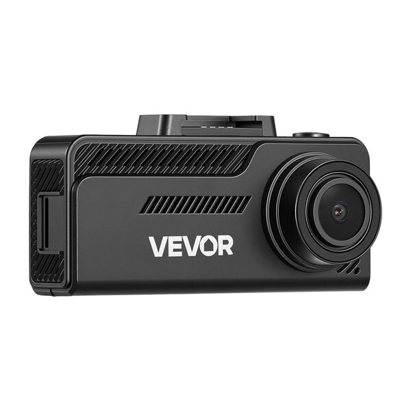 VEVOR Dash Cam Front and Rear, 4K+1080P, 64 GB Card Included, Dual Channel Dash Camera for Cars with Built-in GPS, G-Sensor, Front 129° & Rear 125°, 80.8 mm Touch Screen, Loop Recording, Parking Mode