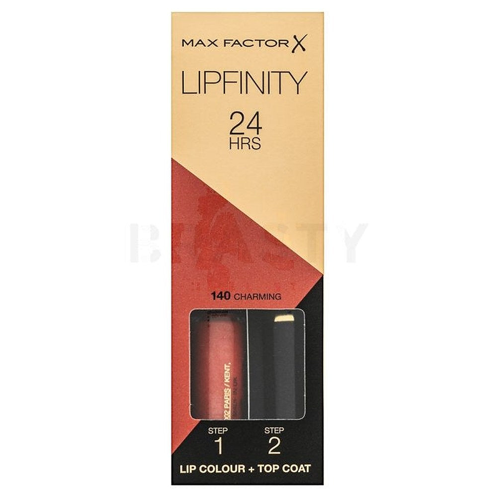 Max Factor Lipfinity pitkäkestoinen huulipuna balsamivärillä 140 Charming 4,2 g