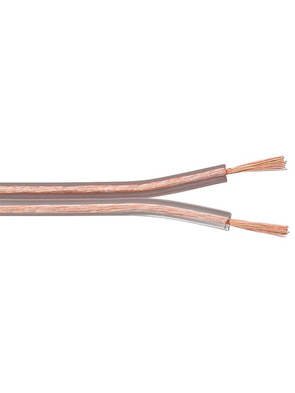 Goobay kaiutinkaapeli, 2x0.75mm, 25.0m, läpinäkyvä