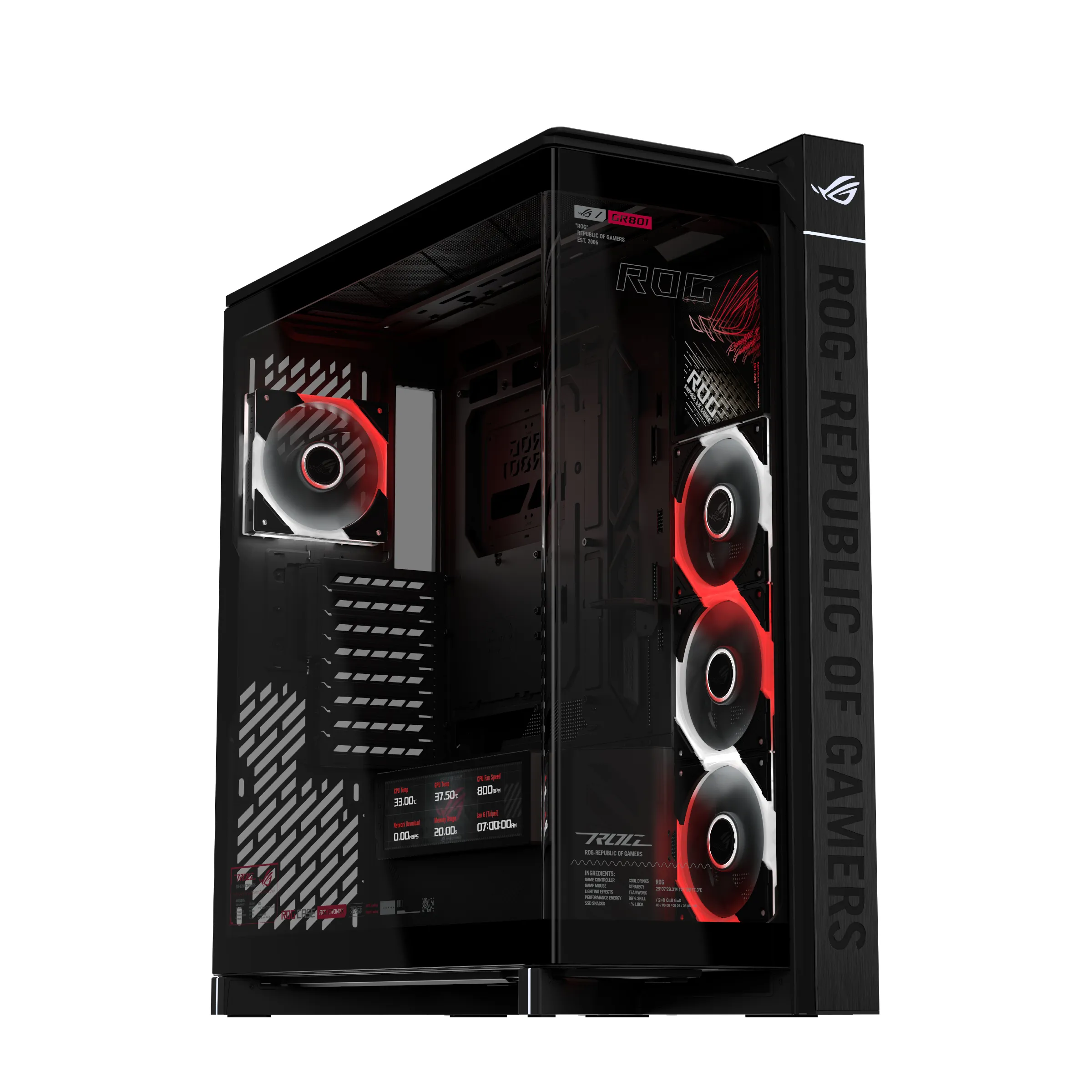ASUS ROG CRONOX GR801 - Kotelot - Fulltower - Musta