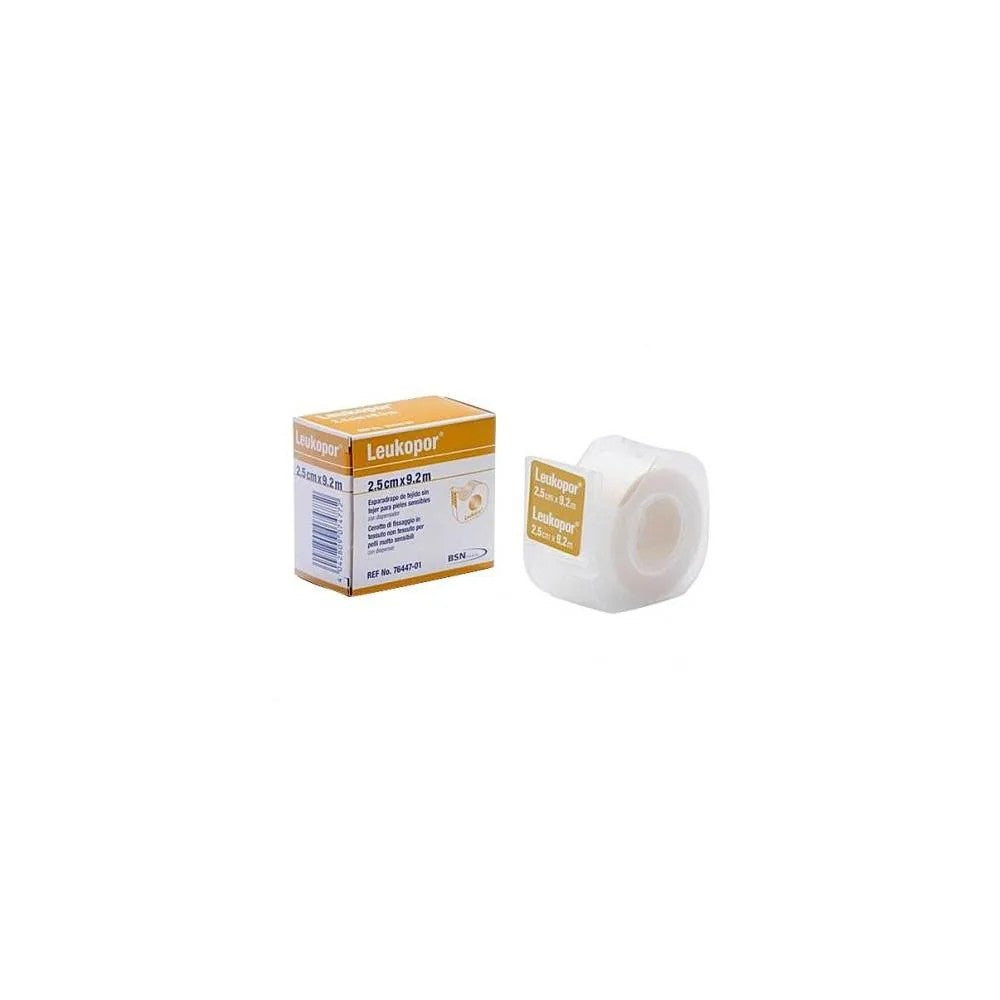 Leukopor kangasteippi herkälle iholle 9,2 M x 2,5 cm 1 yksikkö Bsn Medical