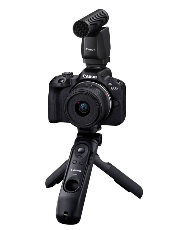 Canon EOS R50 Mirrorless Camera Content Creator Kit, 24,2 MP, 6000 x 4000 pikseliä, CMOS, 4K Ultra HD, Kosketusnäyttö, Musta