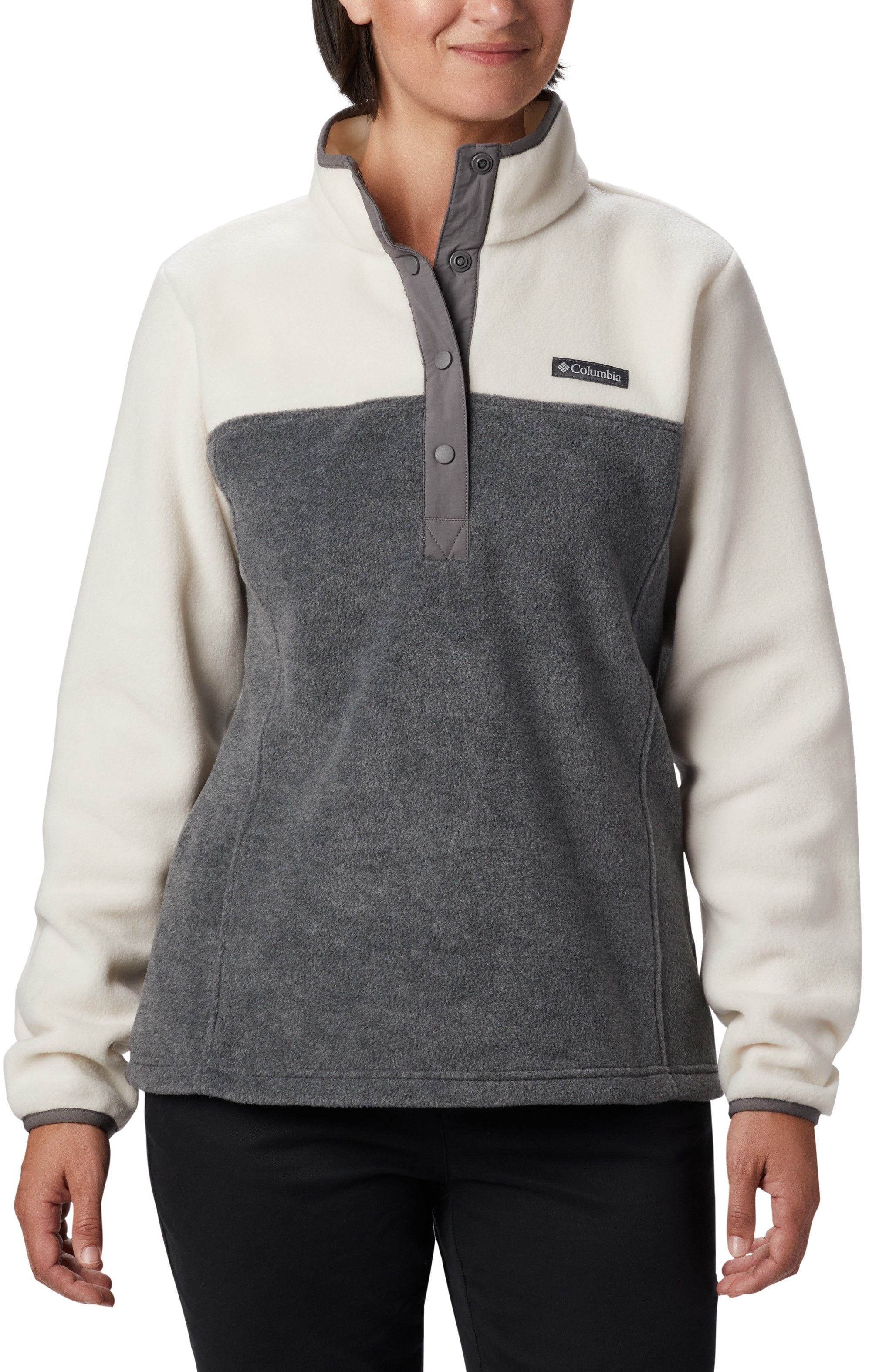 Columbia Benton Springs 1/2 Snap Pullover fleecepaita, City Grey Heather / Chalk