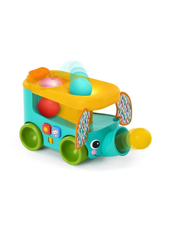 Bright Starts Pop & Roll Safari BusTM Ball Play Toy