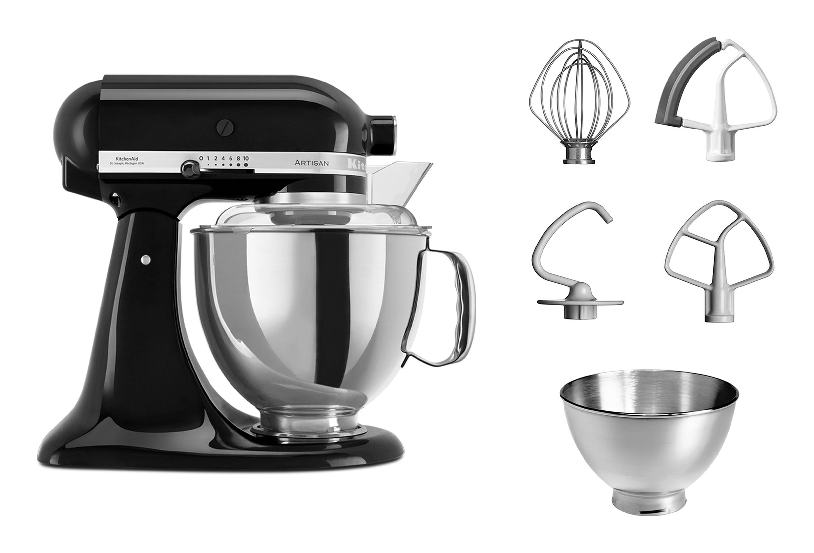 KitchenAid Artisan 5KSM175PSEOB -yleiskone, 4,8 l, 300 W, onyksinmusta
