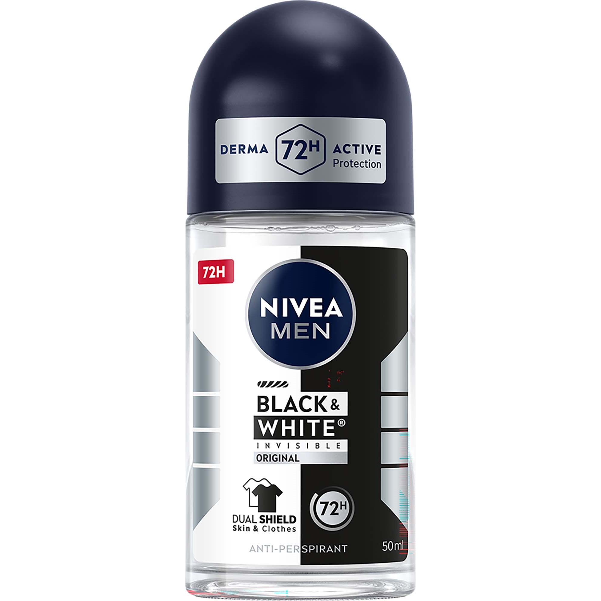 Nivea Black & White Invisible Original Male Roll on - 50 ml
