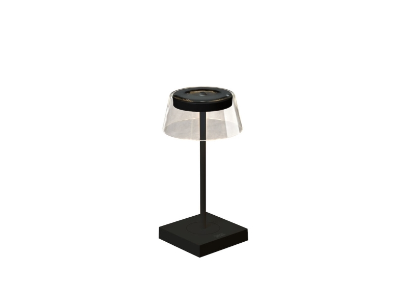 Scilla LED-pöytävalaisin USB:llä, musta