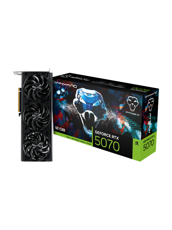 Gainward GeForce RTX 5070 Python III - 12GB GDDR7 RAM - Näytönohjaimet