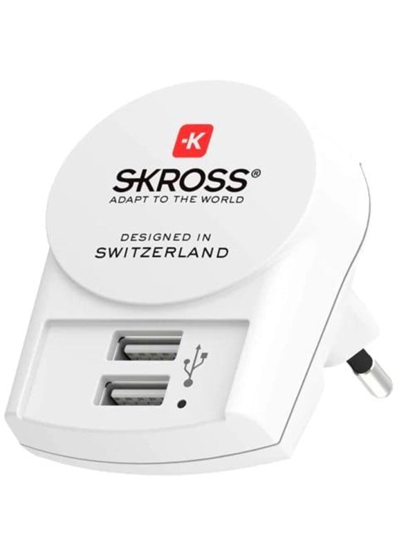 SKROSS Euro USB Charger - 2xType A - BULK
