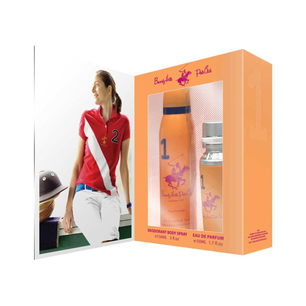 Beverly Hills Polo Club Lahjasetti Naisille 1982 Sport 1 Eau de Parfum 50 ml + Deodoranttisuihke 150 ml
