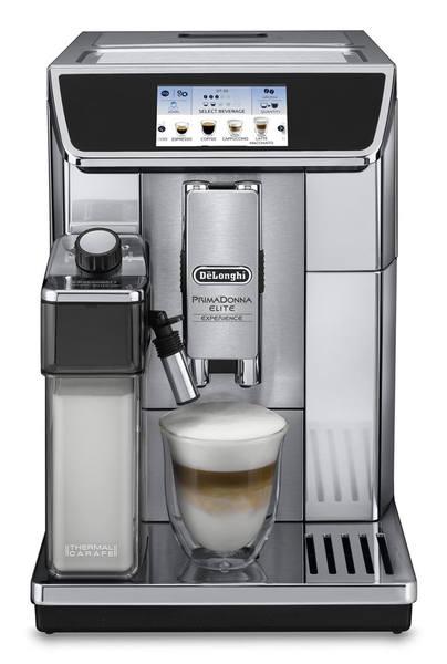 De'Longhi PrimaDonna Elite Experience ECAM650.85.MS -täysautomaattinen espressokone, musta, metalli