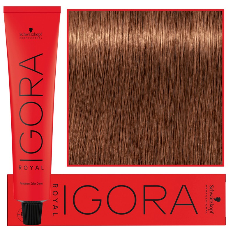 Schwarzkopf Professional Igora Royal pysyvä hiusväri 60 ml 7-57 | Keskivaalea kulta-kupari