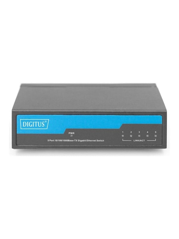 Digitus Dn-80202-1 Verkkokytkin Hallitsematon Gigabit Ethernet (10/100/1000) Musta
