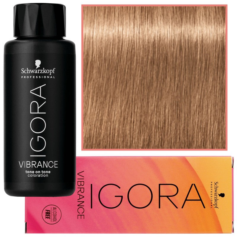 Schwarzkopf Professional Igora Vibrance – Ammoniakiton puolikestoväri 60ml 9-65 | Erittäin vaalea kultainen suklaanvaalea
