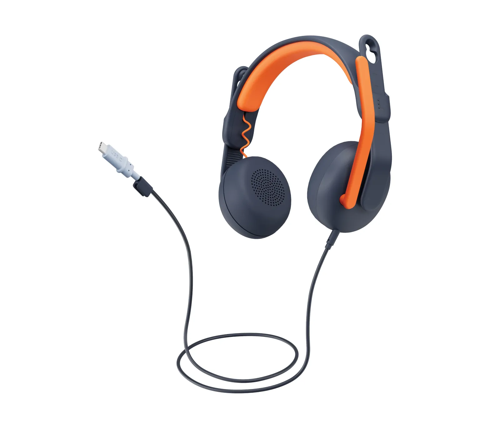 Logitech Zone Learn On Ear Wired Headset for Learners USB-C - headphones with mic - replacement